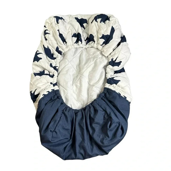 Changing Pad Cover Navy and White with Bears Design - Picture 4 of 6